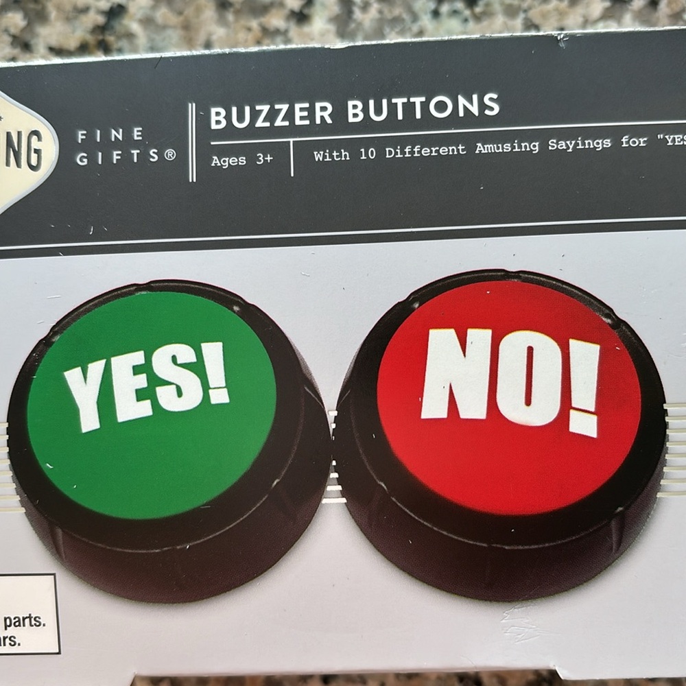 New in Box Yes/No Buzzer Buttons
